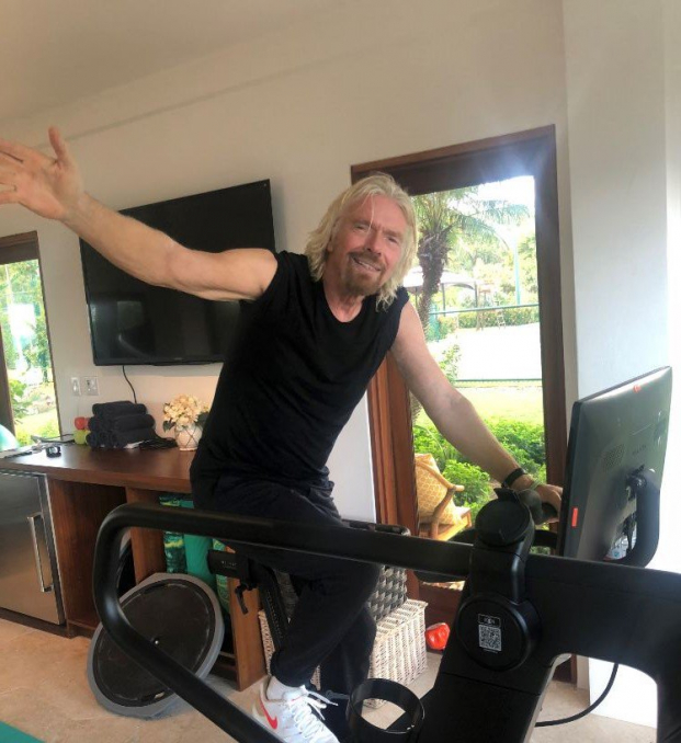   Tỷ phú Richard Branson từng chia sẻ tập luyện thể dục hàng ngày là chìa khóa dẫn đến thành công của ông  