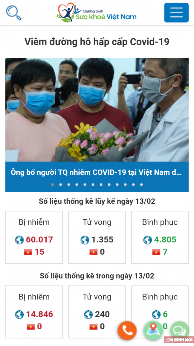   App Sức khỏe Việt Nam của Bộ Y tế cung cấp đầy đủ thông tin về virus Corona.  
