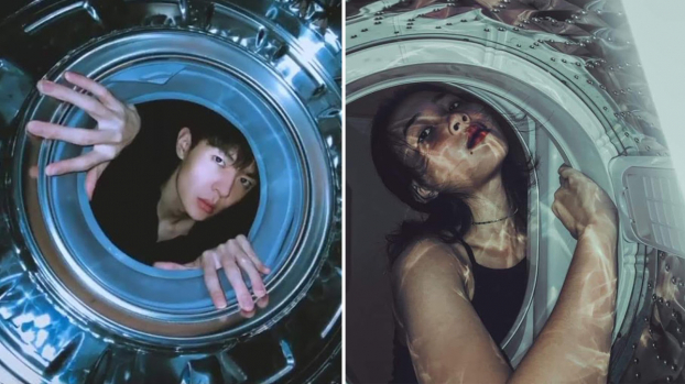  Trào lưu chụp ảnh trong máy giặt vi diệu như chụp trên tàu vũ trụ  