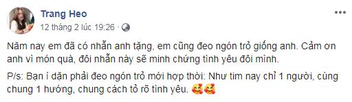 Cầu thủ Việt Nam khoe ảnh hạnh phúc ngày Valentine 4