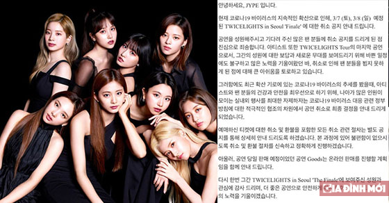   TWICE hủy bỏ concert Twicelights do sự bùng phát của virus Corona tại Hàn Quốc  