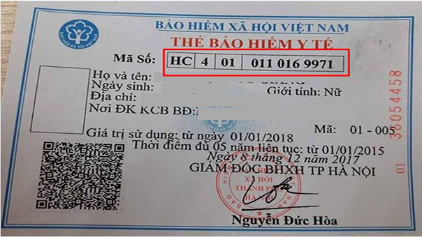 15 ký tự trong mã số thẻ BHYT có ý nghĩa gì? 0