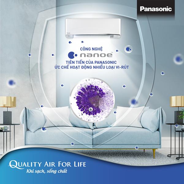 Điều hoà Panasonic công nghệ nanoeTM cải thiện chất lượng không khí và sức khỏe 1