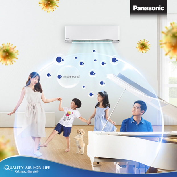 Điều hoà Panasonic công nghệ nanoeTM cải thiện chất lượng không khí và sức khỏe 0