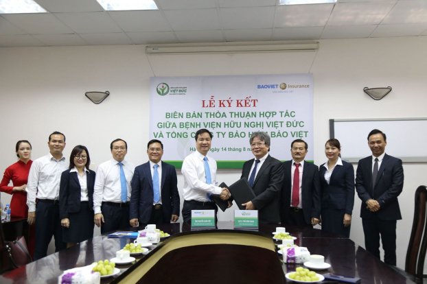   Lễ ký kết thỏa thuận hợp tác giữ Bệnh viện Hữu Nghị Việt Đức và Tổng công ty Bảo hiểm Bảo Việt  
