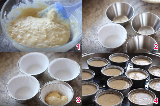 Cách làm bánh cupcake đơn giản bằng nồi chiên không dầu 2