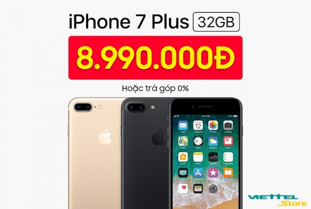 iPhone 7 Plus chính hãng giá 8.990.000 đồng, Viettel Store đang thực sự 'chơi lớn' 0