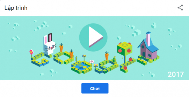   Trò chơi đầu tiên mà Google mang đến hôm nay là Lập trình 2017  