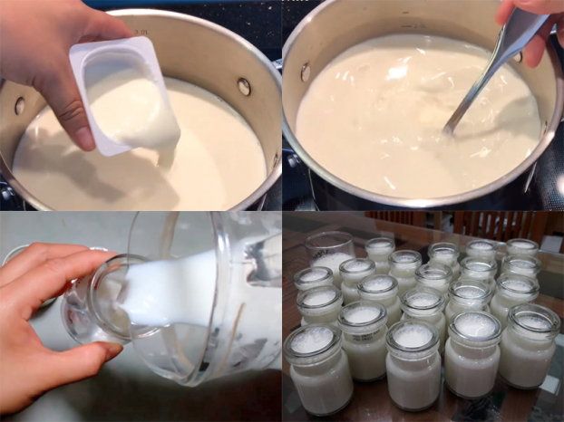 Cách ủ sữa chua bằng nồi cơm điện đơn giản, thành phẩm thơm ngon, sánh mịn 2