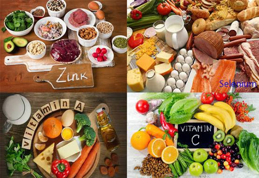   Vitamin A, C, kẽm, selen... đều là những vitamin và khoáng chất quan trọng giúp tăng sức đề kháng cho cơ thể trong mùa dịch bệnh. Ảnh minh họa  