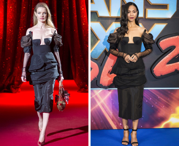 19 sao Hollywood 'mặc lại' đồ của siêu mẫu sàn runway, ai đẹp hơn? 12