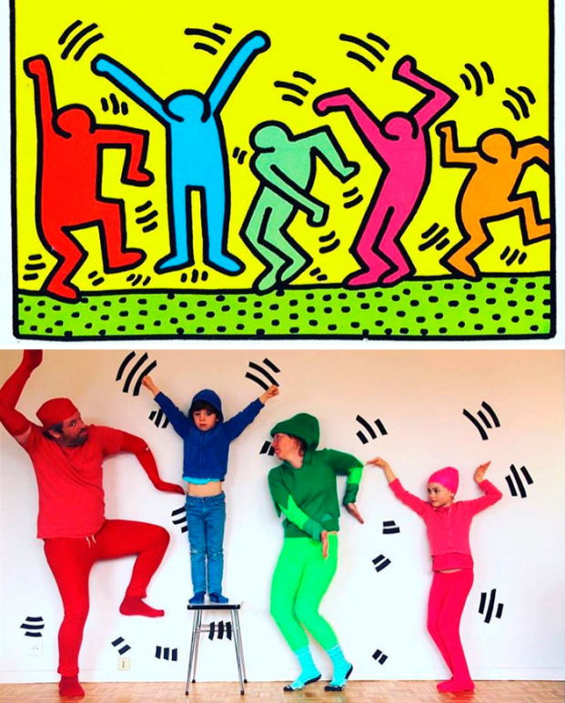   Tranh Pop Art Figures của Keith Haring  