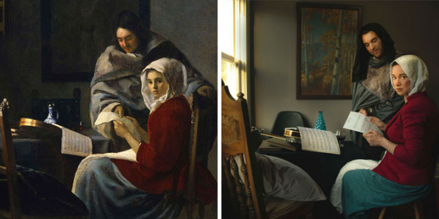   Girl Interrupted At Her Music (Cô gái bị gián đoạn khi chơi nhạc) của Johannes Vermeer  