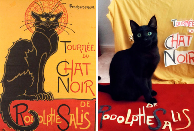   Bức tranh Le Chat Noir (Mèo mun)  