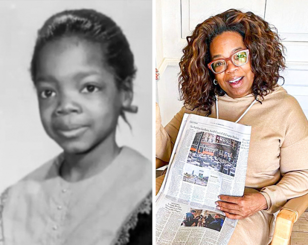   Nữ diễn viên Oprah Winfrey ngày nhỏ  