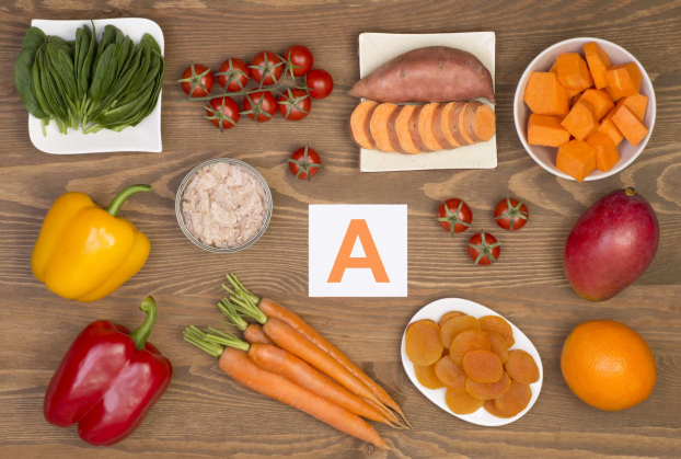   Sử dụng đa dạng các loại thực phẩm trong bữa ăn hàng ngày để phòng ngừa thiếu vitamin A. Ảnh minh họa  