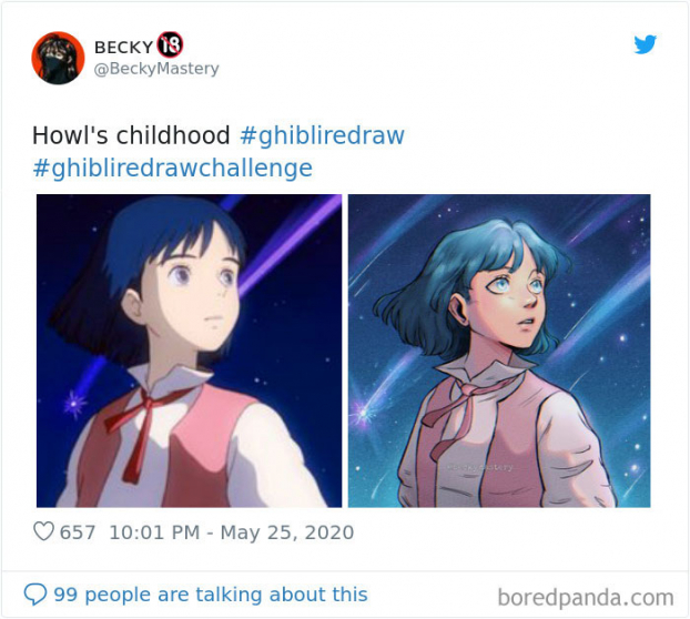 Dân mạng vẽ lại nhân vật Ghibli theo phong cách mới, và đây là 19 tác phẩm ấn tượng nhất 11