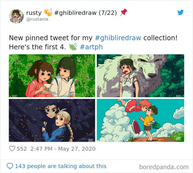 Dân mạng vẽ lại nhân vật Ghibli theo phong cách mới, và đây là 19 tác phẩm ấn tượng nhất 19
