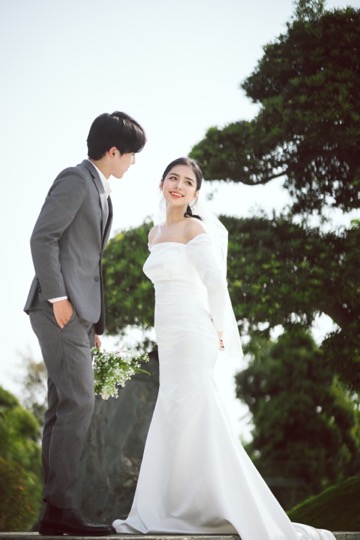 Ngất ngây bộ ảnh cưới đẹp như mơ tại vườn Nhật Bản Vinhomes Smart City 6