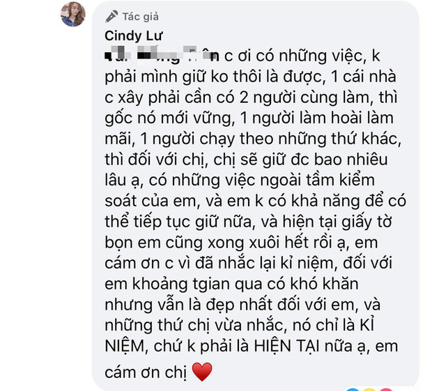 Vợ cũ Hoài Lâm ngầm tiết lộ lí do ly hôn, khẳng định không cần tiền chu cấp 1