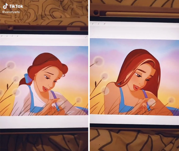Họa sĩ nâng cấp ngoại hình các nàng công chúa Disney phiên bản hiện đại gây sốt TikTok 2