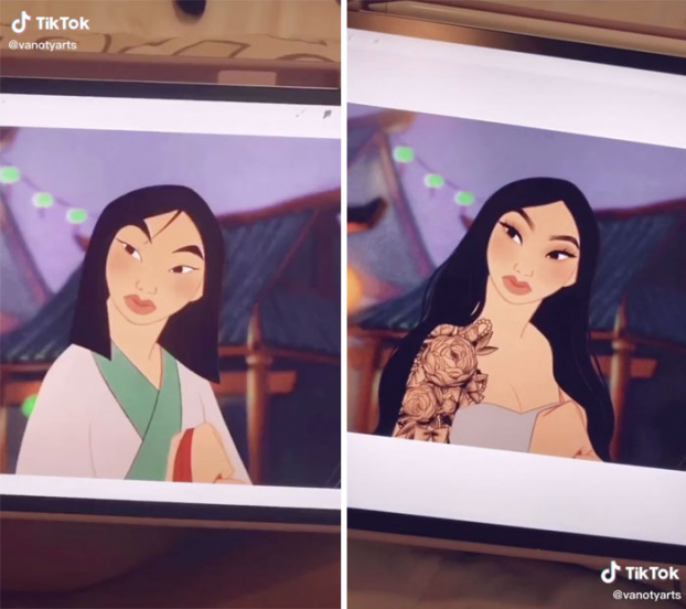 Họa sĩ nâng cấp ngoại hình các nàng công chúa Disney phiên bản hiện đại gây sốt TikTok 4