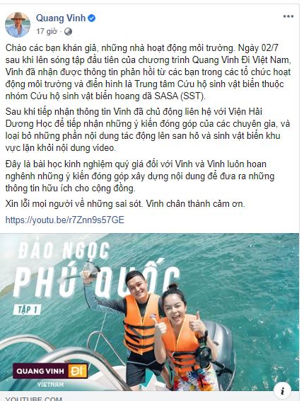 Bị chỉ trích vì ngồi lên rạn san hô, Phạm Quỳnh Anh viết tâm thư xin lỗi 3
