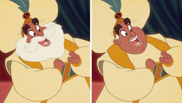 Các nhân vật hoạt hình Disney sẽ trông như thế nào nếu cạo râu? 2