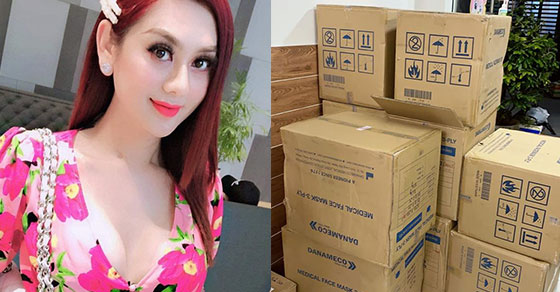   Lâm Khánh Chi mua tặng 10 thùng khẩu trang cho người hâm mộ chống dịch  