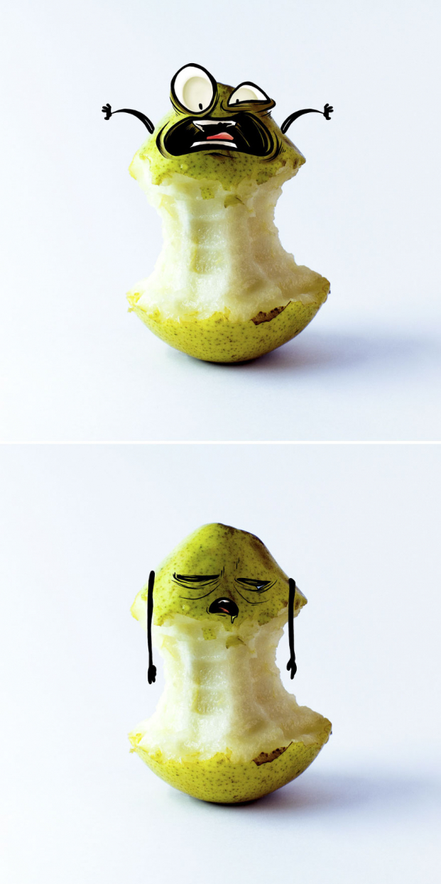 Điều gì sẽ xảy ra nếu trái cây có cảm xúc như con người? Kết quả vừa thương vừa buồn cười 7