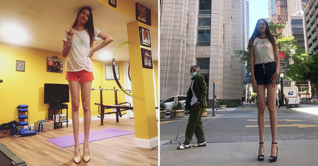 Cô gái Mông Cổ sở hữu đôi chân dài thứ hai thế giới 0