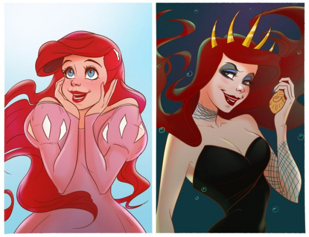 14 nàng công chúa Disney sẽ trông như thế nào nếu họ là kẻ xấu trong phim? 0