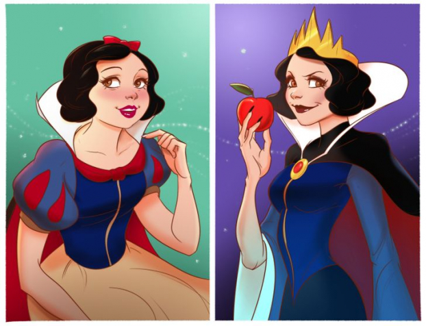 14 nàng công chúa Disney sẽ trông như thế nào nếu họ là kẻ xấu trong phim? 1
