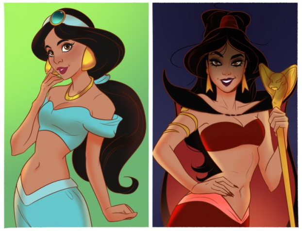 14 nàng công chúa Disney sẽ trông như thế nào nếu họ là kẻ xấu trong phim? 5