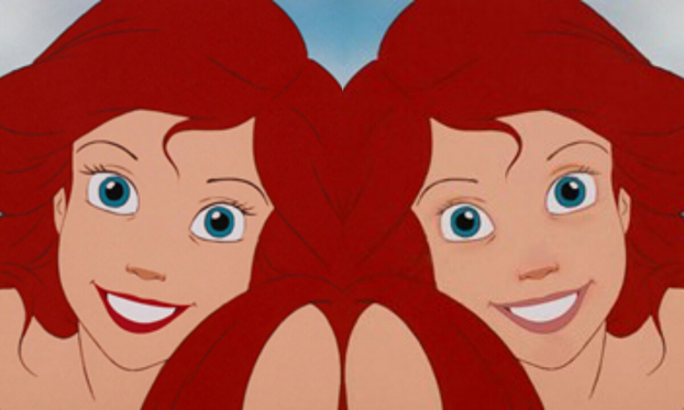   Nàng tiên cá Ariel sở hữu đôi môi và mái tóc đỏ rực và có lẽ do ở dưới nước nên nàng không mấy mặn mà việc trang điểm cho lắm!  