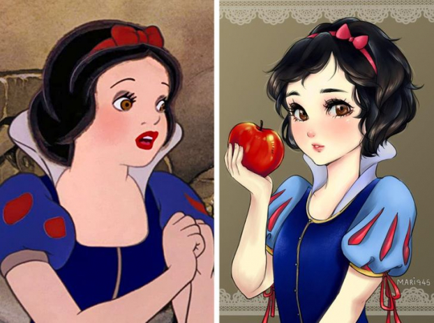 Họa sĩ vẽ lại các nàng công chúa Disney theo phong cách anime đẹp hơn cả bản gốc 2