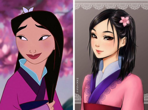 Họa sĩ vẽ lại các nàng công chúa Disney theo phong cách anime đẹp hơn cả bản gốc 7