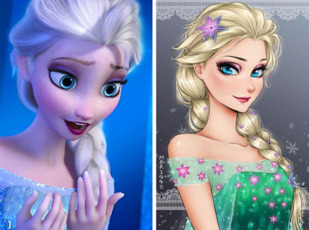 Họa sĩ vẽ lại các nàng công chúa Disney theo phong cách anime đẹp hơn cả bản gốc 16
