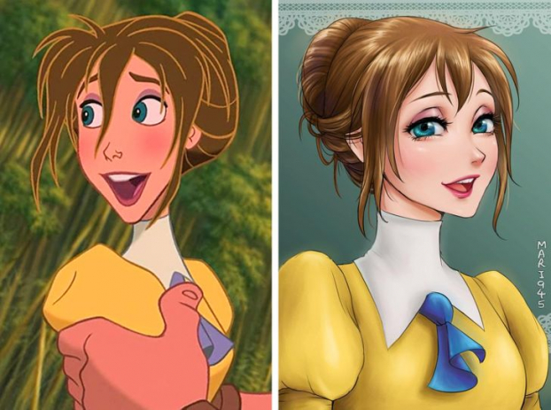 Họa sĩ vẽ lại các nàng công chúa Disney theo phong cách anime đẹp hơn cả bản gốc 18
