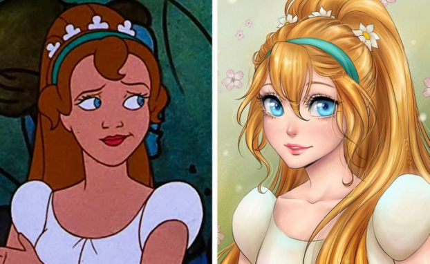 Họa sĩ vẽ lại các nàng công chúa Disney theo phong cách anime đẹp hơn cả bản gốc 22