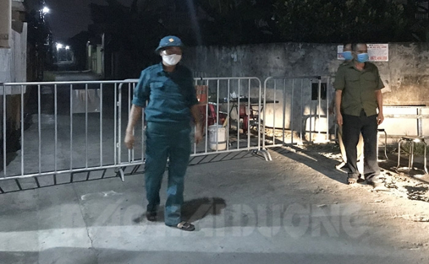   Khu dân cư xã Thống Nhất, huyện Gia Lộc, Hải Dương bị phong tỏa do có bệnh nhân COVID-19 mới.  