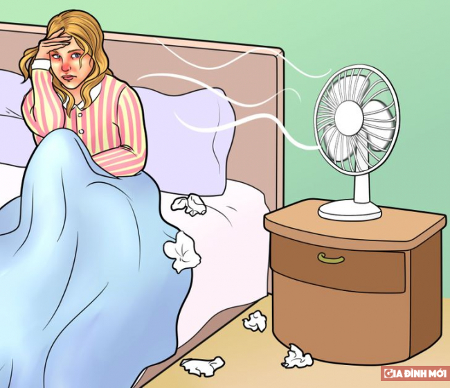 3 tác hại của việc dùng quạt khi ngủ với sức khỏe và cách phòng tránh 2
