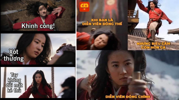 Ảnh chế 'cà khịa' diễn xuất của Lưu Diệc Phi trong Mulan khiến bạn không thể nhịn cười 0
