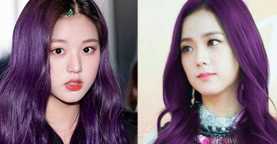   11 idol nữ nhuộm tóc 'cà tím': Mỹ nhân EXID gây bão, Jisoo - Tzuyu so kè nhan sắc  