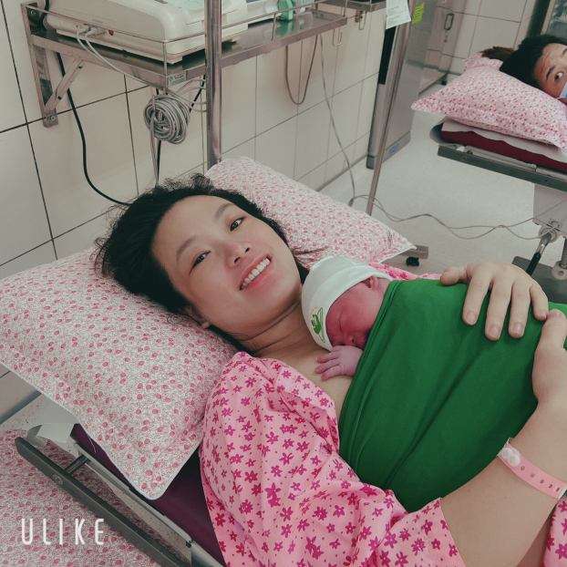   2 mẹ con sản phụ Ng đang ở bệnh viện Phụ sản.  