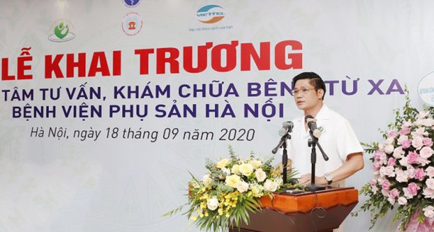   Giám đốc Nguyễn Duy Ánh khẳng định Teleheath sẽ giảm tỷ lệ tử vong mẹ và bé.  