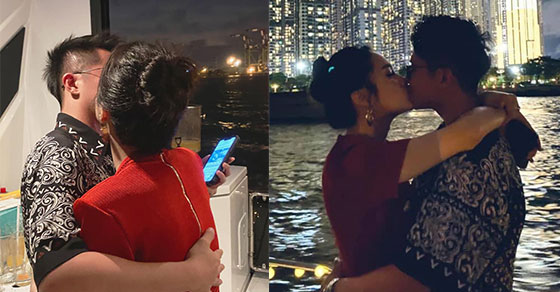   Hương Giang Idol cùng bạn trai khoe ảnh khóa môi ngọt lịm trên du thuyền sang chảnh  