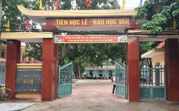   Trường THCS thị trấn Nghi Sơn nơi nữ sinh Đ.M.A theo học.  