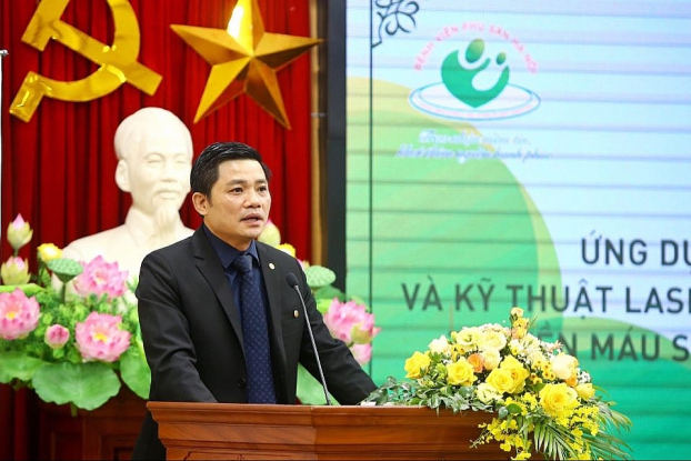   PGS.TS Nguyễn Duy Ánh phát biểu tại hội nghị.  