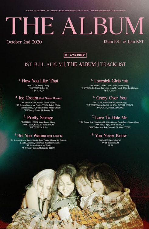BLACKPINK tung tracklist 'The Album', Jisoo - Jennie gây bất ngờ với vai trò mới 1